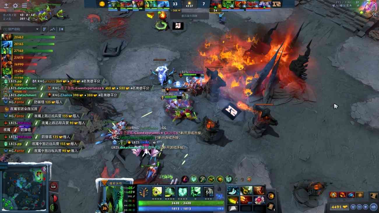 DOTA2-DPC：LBZS对阵RN GRNG让一追二击败LBZS